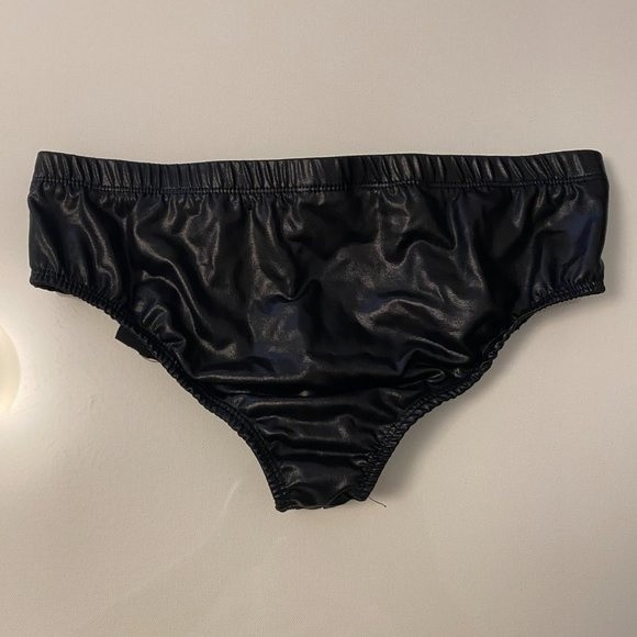 Underwear & Socks Zeus Mens Black Bikini Underwear With Two Zippers